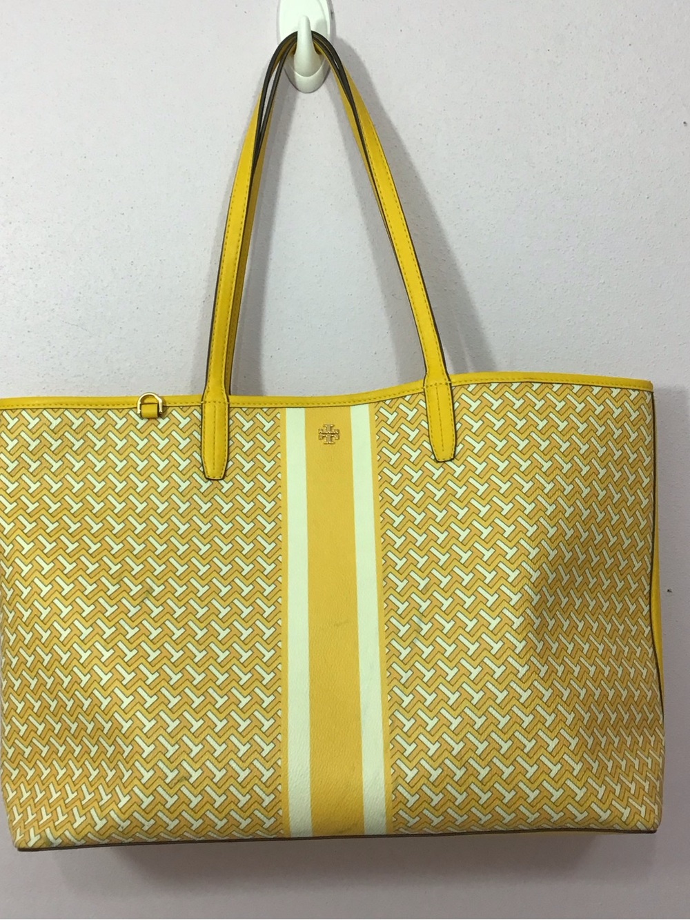 Tory Burch Daylily T-Zag Tote yellow